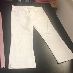 Seven for All Man Kind White Crop Jeans Sz27